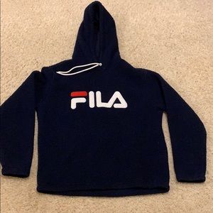 FILA fuzzy hoodie